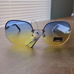 Rimless women sunglasses